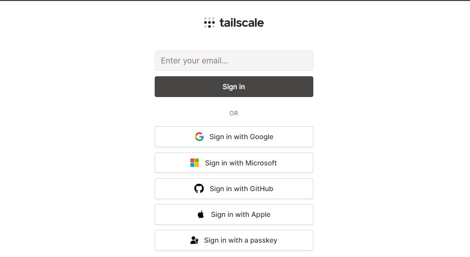 Tailscale Login