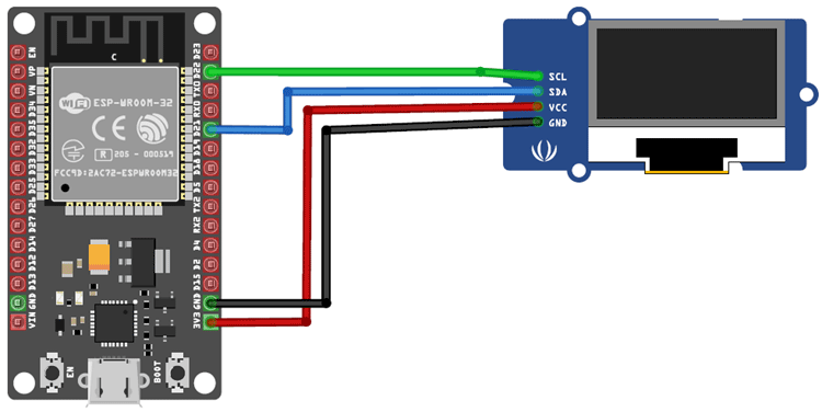 Interfacing-OLED-Display-with-ESP32-using-Arduino-IDE-and-I2C