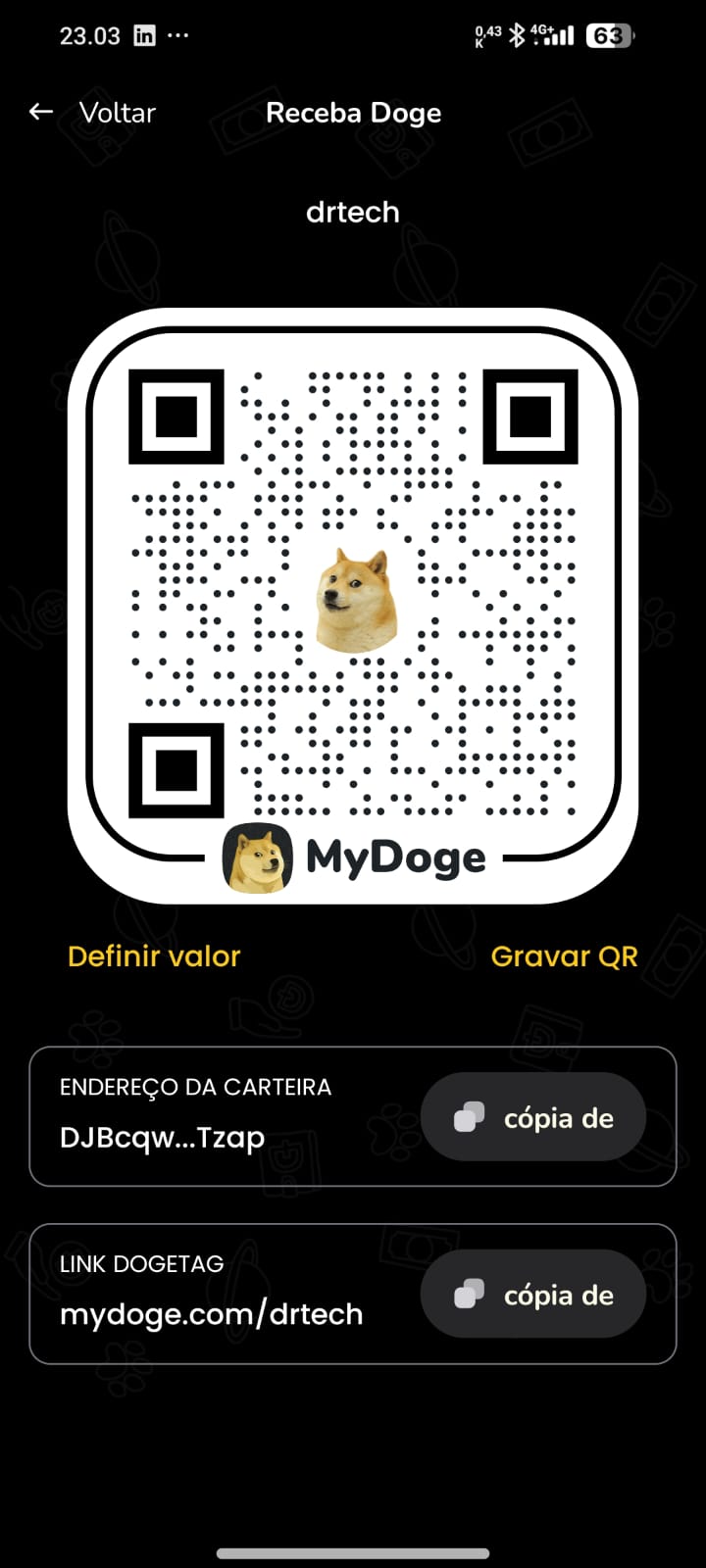 MyDoge Walled Endereço De carteira